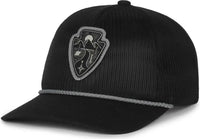 OC Sports ARRWHD01Full Mesh Cap - Black - Black / 6 7/8’’ - 7 1/2’’