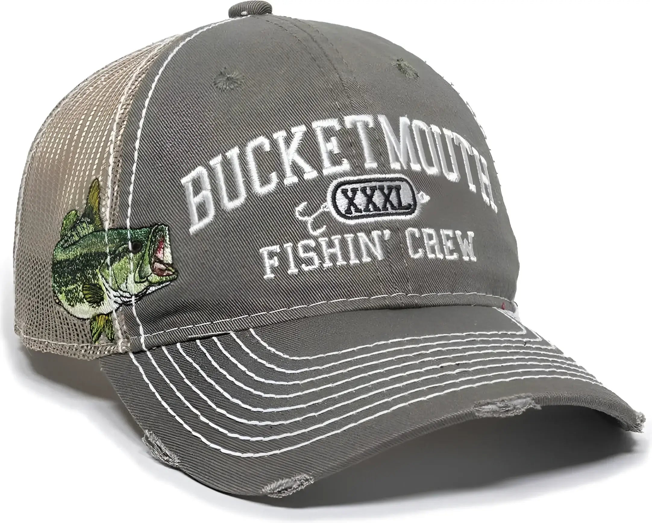 OC Sports BAS-027 Fishing Adjustable Mesh Back Cap - Olive Khaki - Olive Khaki / 6 7/8’’ - 7 1/2’’