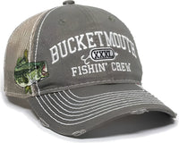 OC Sports BAS-027 Fishing Adjustable Mesh Back Cap - Olive Khaki - Olive Khaki / 6 7/8’’ - 7 1/2’’