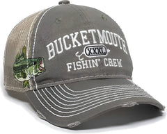 OC Sports BAS-027 Fishing Adjustable Mesh Back Cap - Olive Khaki - Olive Khaki / 6 7/8’’ - 7 1/2’’