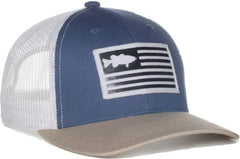 OC Sports BASS76 Cotton Twill Cap - Blue White - Blue White / 6 7/8’’ - 7 1/2’’