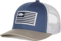OC Sports BASS76 Cotton Twill Cap - Blue White - Blue White / 6 7/8’’ - 7 1/2’’