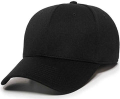 OC Sports BC-615 Adjustable Cap - Black - Black / 6 7/8’’ - 7 1/2’’
