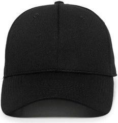 OC Sports BC-615 Adjustable Cap - Black - Black / 6 7/8’’ - 7 1/2’’
