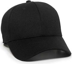 OC Sports BC-615 Adjustable Cap - Black - Black / 6 7/8’’ - 7 1/2’’