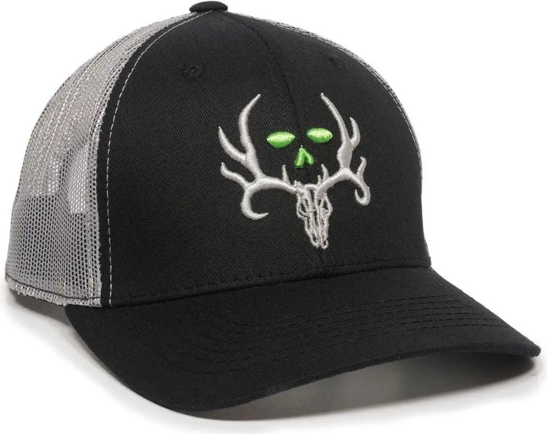 OC Sports BC02C Bone Collector Cap - Black Light Gray - Black Light Gray / 6 7/8’’ - 7 1/2’’
