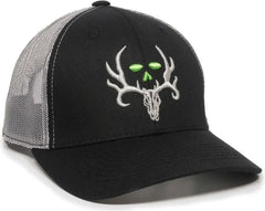 OC Sports BC02C Bone Collector Cap - Black Light Gray - Black Light Gray / 6 7/8’’ - 7 1/2’’