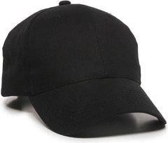 OC Sports BCT-600 Pro Style Cotton Twill - Black - Black / 6 7/8’’ - 7 1/2’’