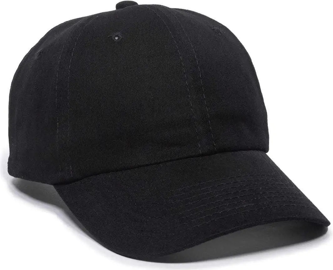 OC Sports BCT-662 Adjustable Cap - Black - Black / 6 7/8’’ - 7 1/2’’