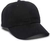 OC Sports BCT-662 Adjustable Cap - Black - Black / 6 7/8’’ - 7 1/2’’