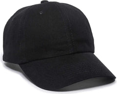 OC Sports BCT-662 Adjustable Cap - Black - Black / 6 7/8’’ - 7 1/2’’