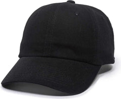 OC Sports BCT-662 Adjustable Cap - Black - Black / 6 7/8’’ - 7 1/2’’