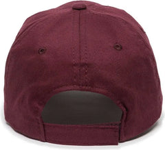 OC Sports BCT-662 Adjustable Cap - Burgundy - Maroon / 6 7/8’’ - 7 1/2’’