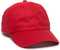 OC Sports BCT-662 Adjustable Cap - Red - Red / 6 7/8’’ - 7 1/2’’