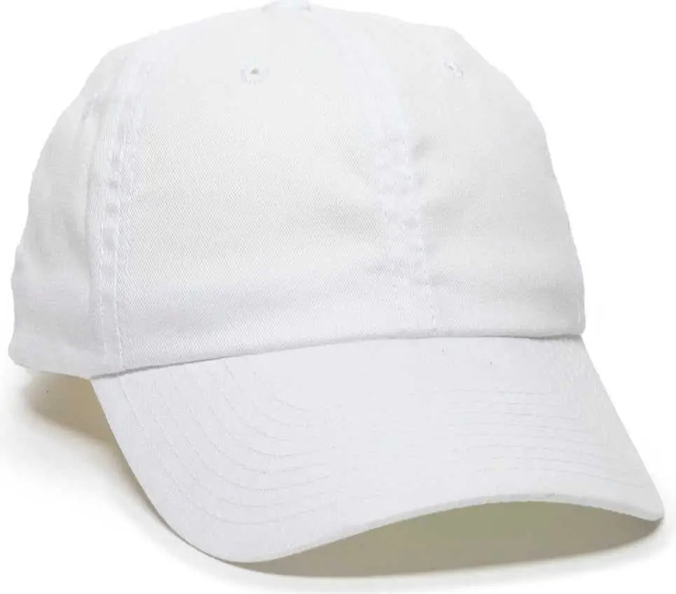 OC Sports BCT-662 Adjustable Cap - White - White / 6 7/8’’ - 7 1/2’’