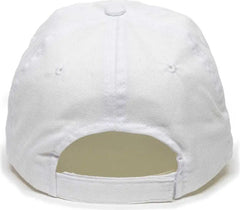 OC Sports BCT-662 Adjustable Cap - White - White / 6 7/8’’ - 7 1/2’’
