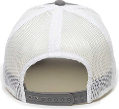 OC Sports BEER-024 Pabst Caps - Dark Gray White - Dark Gray White / 6 7/8’’ - 7 1/2’’