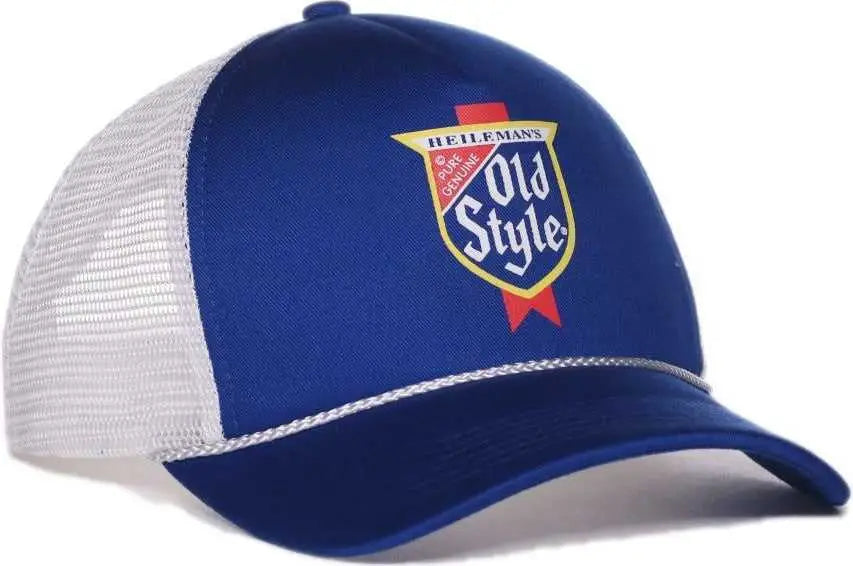 OC Sports BEER-029 Pabst Caps - Royal White - White / OSFM