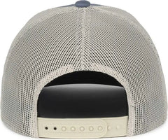 OC Sports BEER-030 Pabst Caps - Sea Blue Putty - Navy Light Gray / 6 7/8’’ - 7 1/2’’