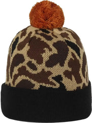 OC Sports BEER-033 Pabst Beanie with Pom - Generic Waterfowl Camo - Mulit-Colored / 6 7/8’’ - 7 1/2’’