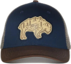 OC Sports BISON01 Slight Pre-Curved Cap - Navy Khaki - Navy Khaki / 6 7/8’’ - 7 1/2’’