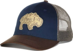 OC Sports BISON01 Slight Pre-Curved Cap - Navy Khaki - Navy Khaki / 6 7/8’’ - 7 1/2’’