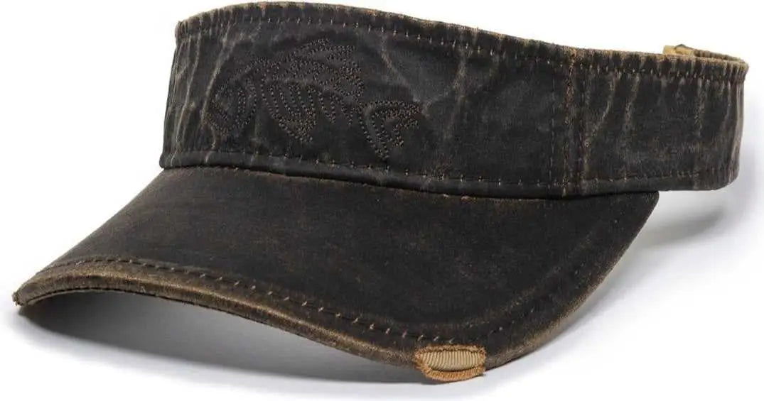 OC Sports BON-009 Visor - Dark Brown - Brown / 6 7/8’’ - 7 1/2’’