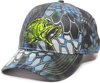 OC Sports BON-020 Fishing Adjustable Cap - Kryptek Neptune - Kryptek Neptune / 6 7/8’’ - 7 1/2’’