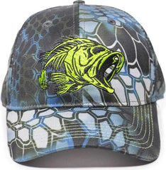 OC Sports BON-020 Fishing Adjustable Cap - Kryptek Neptune - Kryptek Neptune / 6 7/8’’ - 7 1/2’’