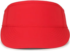 OC Sports BWV-100 High Crown Visor - Red - Red / OSFM