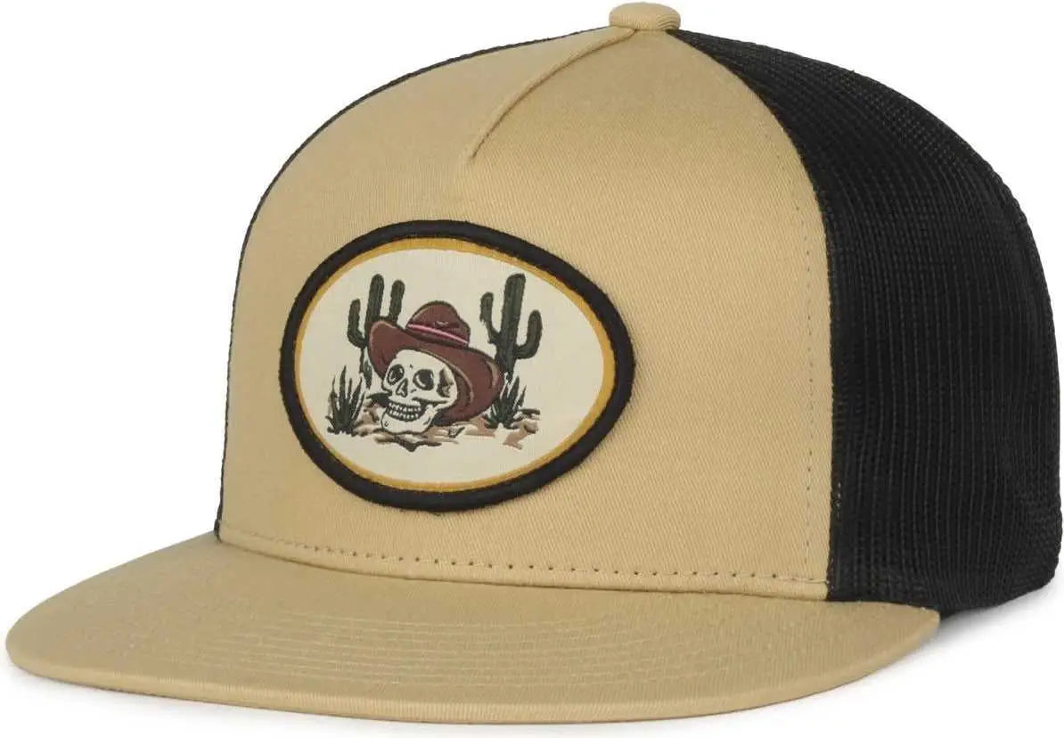 OC Sports CACTUS01 5 Panel Cap - Old Gold Black - Gold Black / 6 7/8’’ - 7 1/2’’
