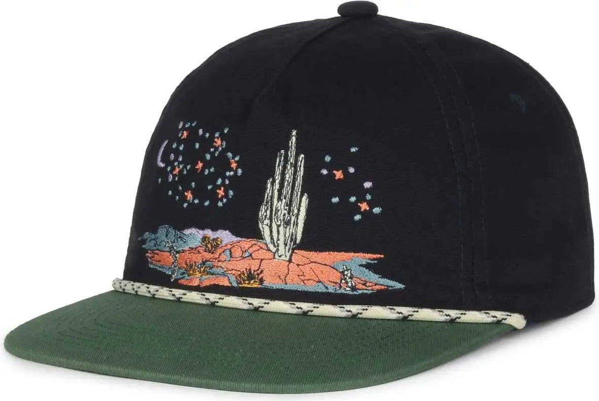 OC Sports CACTUS02 5 Panel Cap - Navy Hunter Green - Navy Forest / 6 7/8’’ - 7 1/2’’