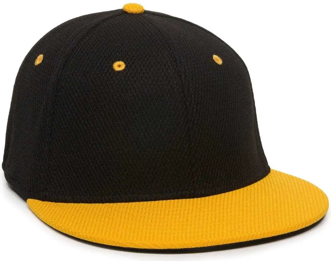 OC Sports CAGE25 Flexible Fitting Cap - Black Gold - Black Gold / 6 3/8’’ - 6 3/4’’
