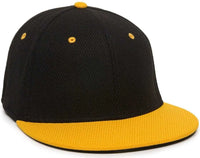 OC Sports CAGE25 Flexible Fitting Cap - Black Gold - Black Gold / 6 3/8’’ - 6 3/4’’