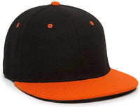 OC Sports CAGE25 Flexible Fitting Cap - Black Orange - Black Orange / 6 3/8’’ - 6 3/4’’