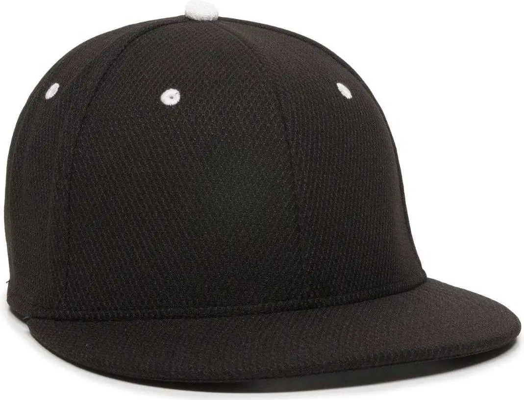 OC Sports CAGE25 Flexible Fitting Cap - Black White - Black White / 6 3/8’’ - 6 3/4’’