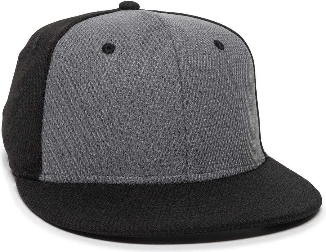 OC Sports CAGE25 Flexible Fitting Cap - Graphite Black Black - Dark Gray Black / 6 3/8’’ - 6 3/4’’