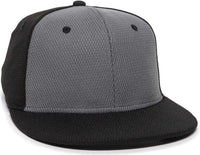 OC Sports CAGE25 Flexible Fitting Cap - Graphite Black Black - Dark Gray Black / 6 3/8’’ - 6 3/4’’