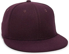 OC Sports CAGE25 Flexible Fitting Cap - Maroon - Maroon / 6 3/8’’ - 6 3/4’’