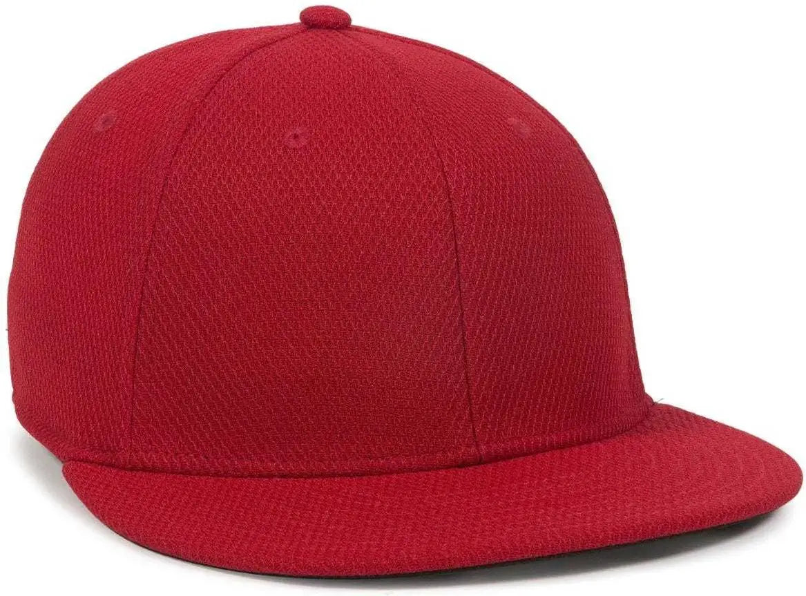 OC Sports CAGE25 Flexible Fitting Cap - Red - Red / 6 3/8’’ - 6 3/4’’