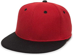 OC Sports CAGE25 Flexible Fitting Cap - Red Black