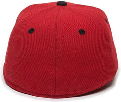 OC Sports CAGE25 Flexible Fitting Cap - Red Black