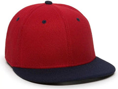 OC Sports CAGE25 Flexible Fitting Cap - Red Navy - Red Navy / 6 3/8’’ - 6 3/4’’