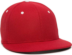 OC Sports CAGE25 Flexible Fitting Cap - Red White - Red White / 6 3/8’’ - 6 3/4’’