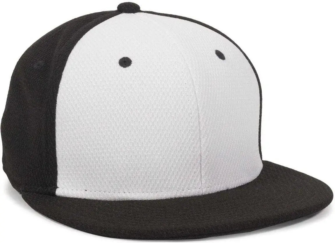 OC Sports CAGE25 Flexible Fitting Cap - White Black Black - White Black / 6 3/8’’ - 6 3/4’’