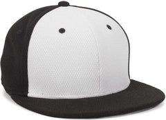 OC Sports CAGE25 Flexible Fitting Cap - White Black Black - White Black / 6 3/8’’ - 6 3/4’’