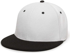OC Sports CAGE25 Flexible Fitting Cap - White Black