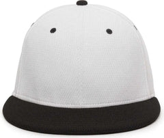 OC Sports CAGE25 Flexible Fitting Cap - White Black