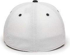OC Sports CAGE25 Flexible Fitting Cap - White Black