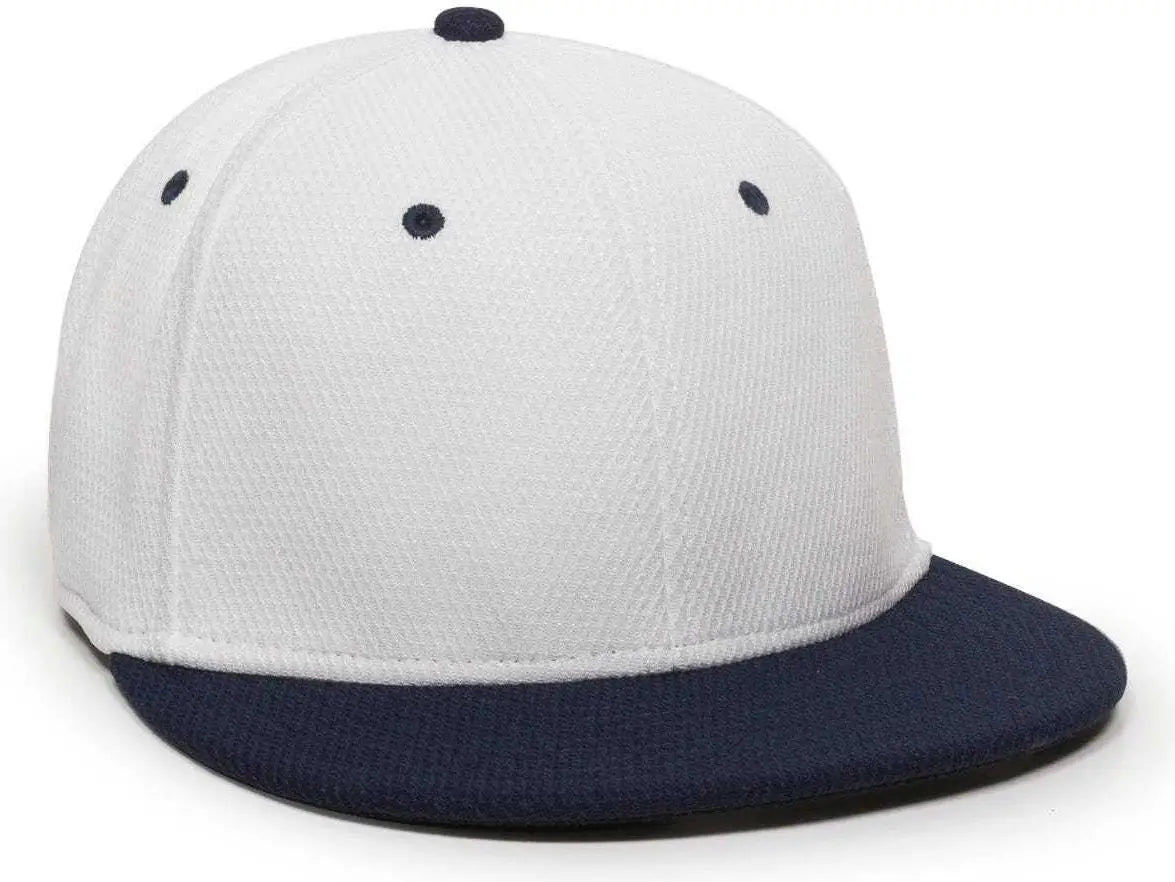 OC Sports CAGE25 Flexible Fitting Cap - White Navy - White Navy / 6 3/8’’ - 6 3/4’’